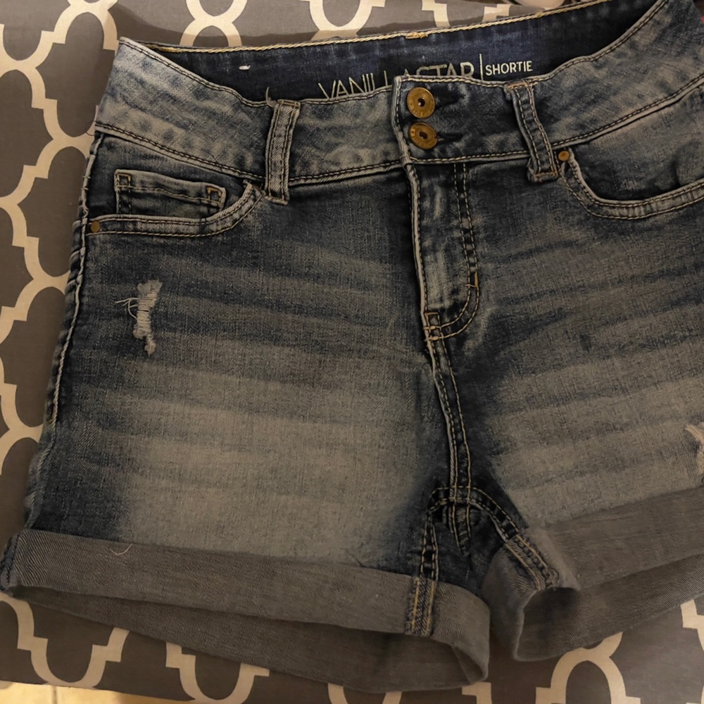 Vanilla Star Women's Blue Denim Shorts